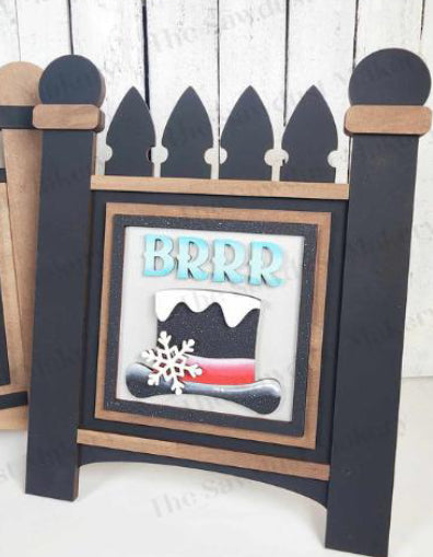 PICKET FENCE AND 4" X 4" SIGNS