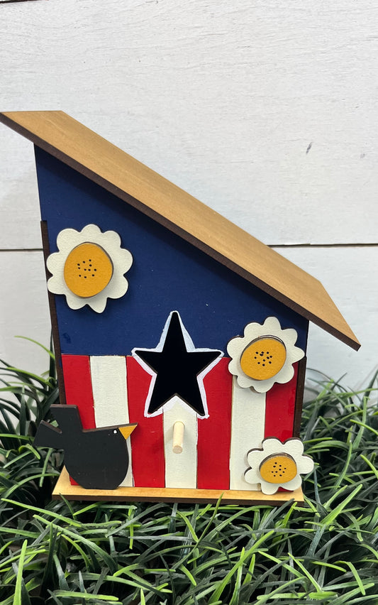PATRIOTIC BIRD HOUSE