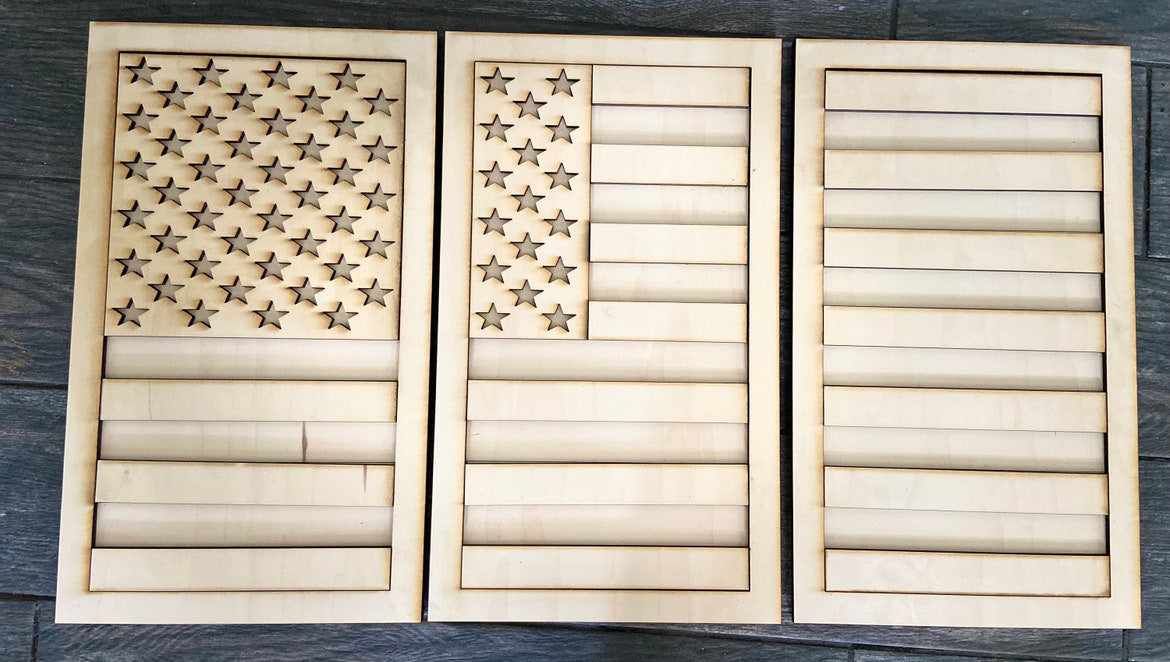 WEATHERED AMERICAN FLAG