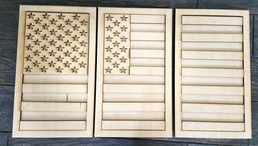 WEATHERED AMERICAN FLAG