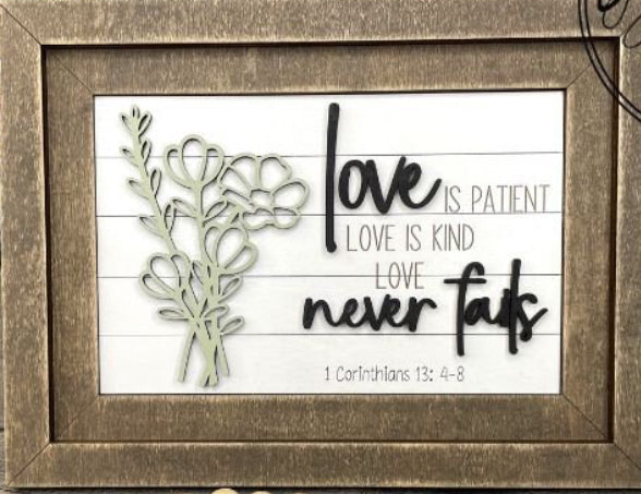 EASEL SIGN HOLDER AND INSERTS