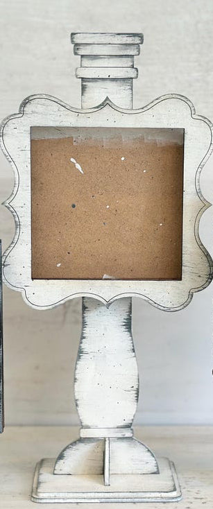 PEDESTAL BACKER FOR INTERCHANGEABLE 4" SIGNS