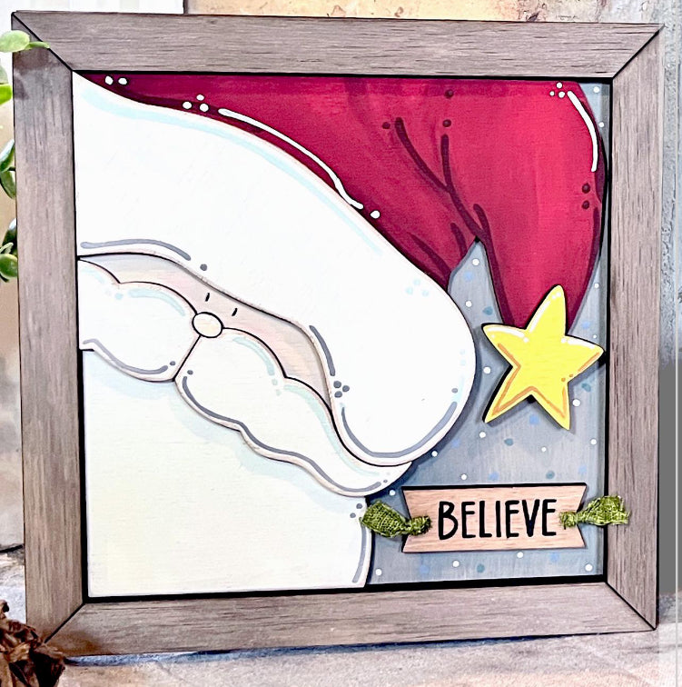 SANTA AND FRIENDS SQUARE SIGNS