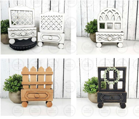 INTERCHANGEABLE COTTAGE CABINET AND INSERTS