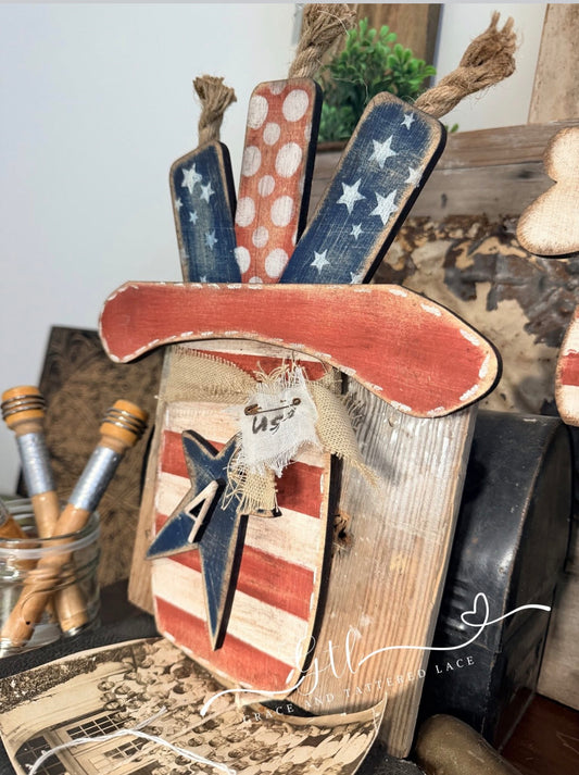 WONKY UNCLE SAM HAT W/ FIREWORKS