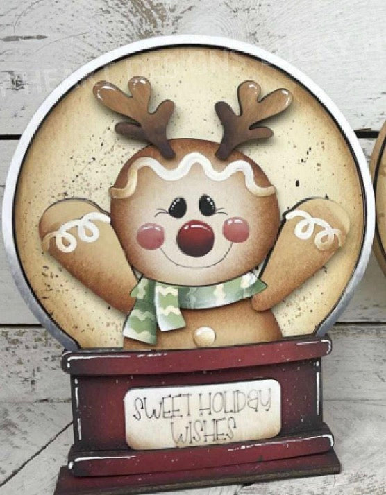 SNOW GLOBE  BUBBLEGUM MACHINE AND HOME SIGN