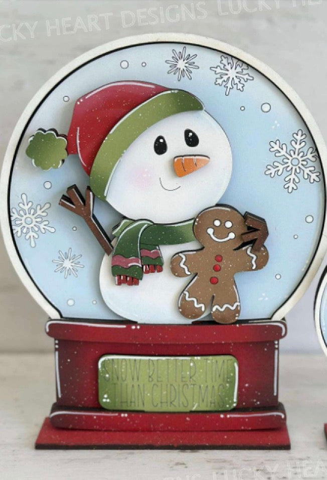 SNOW GLOBE  BUBBLEGUM MACHINE AND HOME SIGN