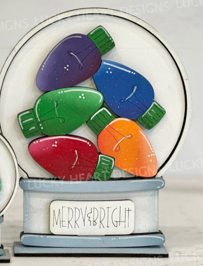 SNOW GLOBE  BUBBLEGUM MACHINE AND HOME SIGN