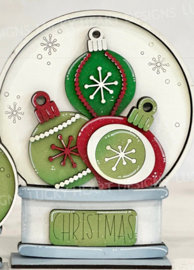 SNOW GLOBE  BUBBLEGUM MACHINE AND HOME SIGN