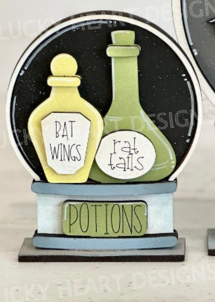 SNOW GLOBE  BUBBLEGUM MACHINE AND HOME SIGN