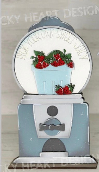 SNOW GLOBE  BUBBLEGUM MACHINE AND HOME SIGN