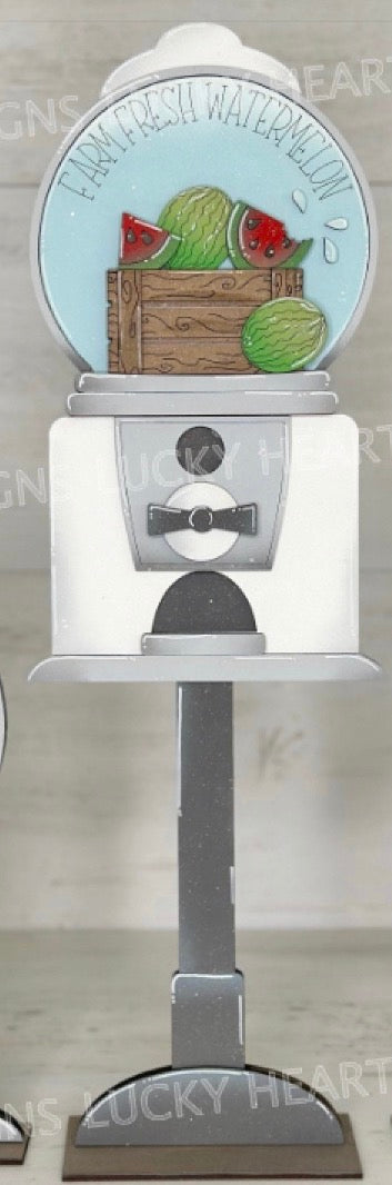 SNOW GLOBE  BUBBLEGUM MACHINE AND HOME SIGN