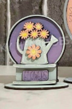 SNOW GLOBE  BUBBLEGUM MACHINE AND HOME SIGN