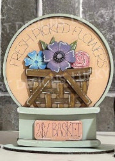 SNOW GLOBE  BUBBLEGUM MACHINE AND HOME SIGN