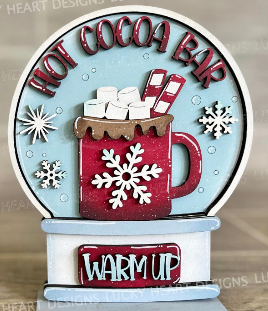 SNOW GLOBE  BUBBLEGUM MACHINE AND HOME SIGN