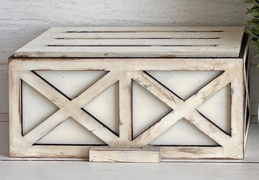 FARMHOUSE CRATE W/ INTERCHANGEABLE INSERTS