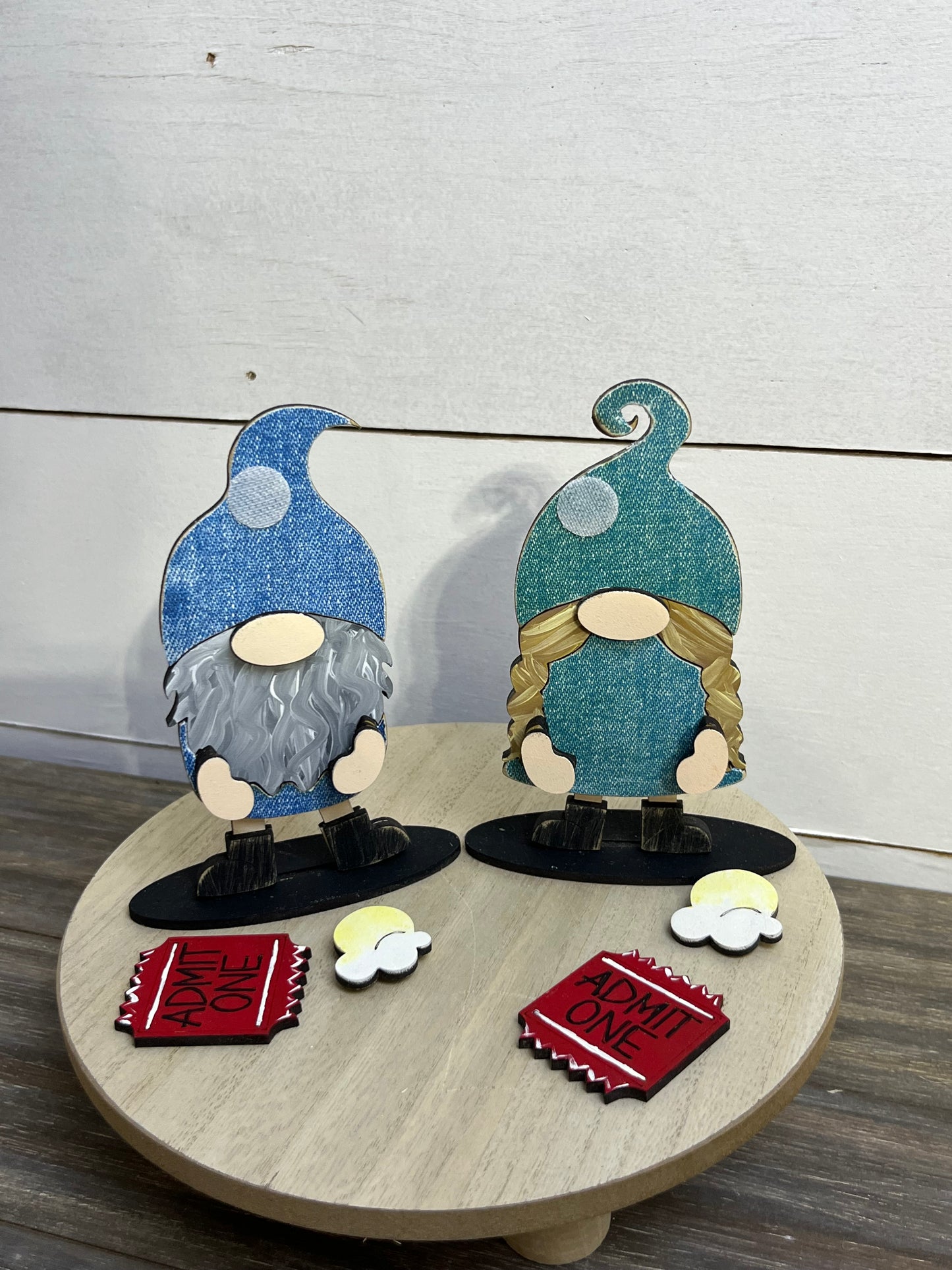 Interchangeable Tiered Tray Gnomes