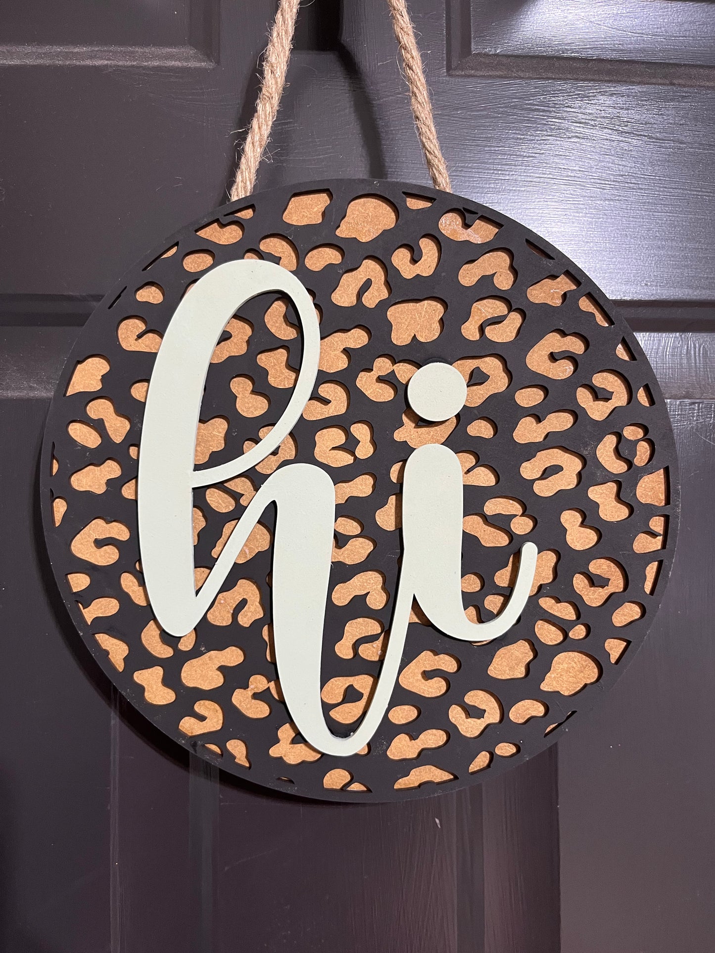 Leopard Door Hanger