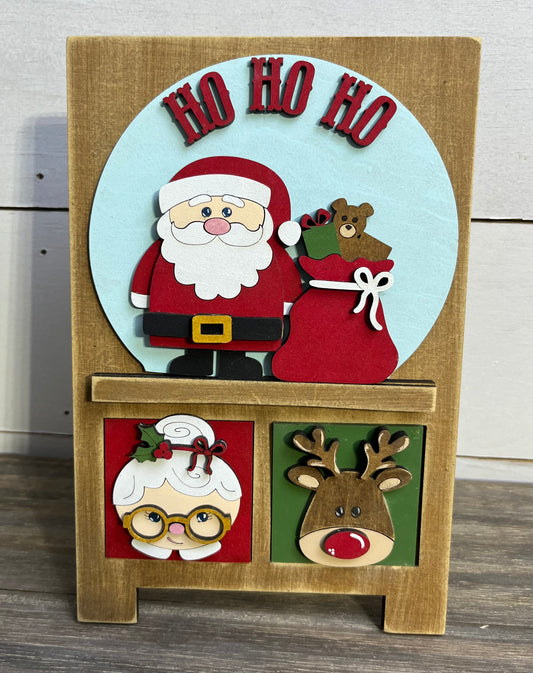 Interchangeable Sandwich Board Santa Kit