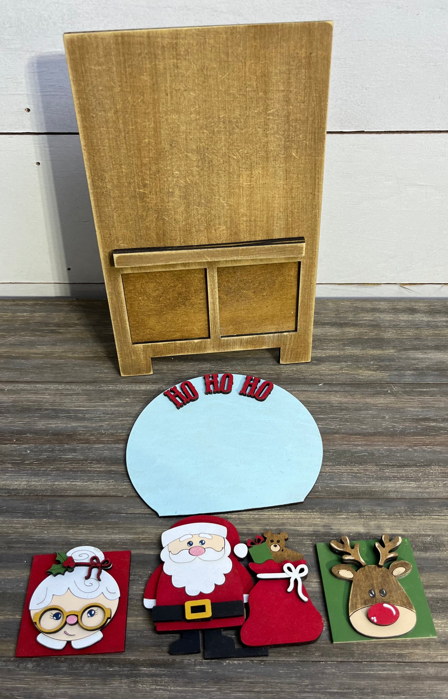 Interchangeable Sandwich Board Santa Kit