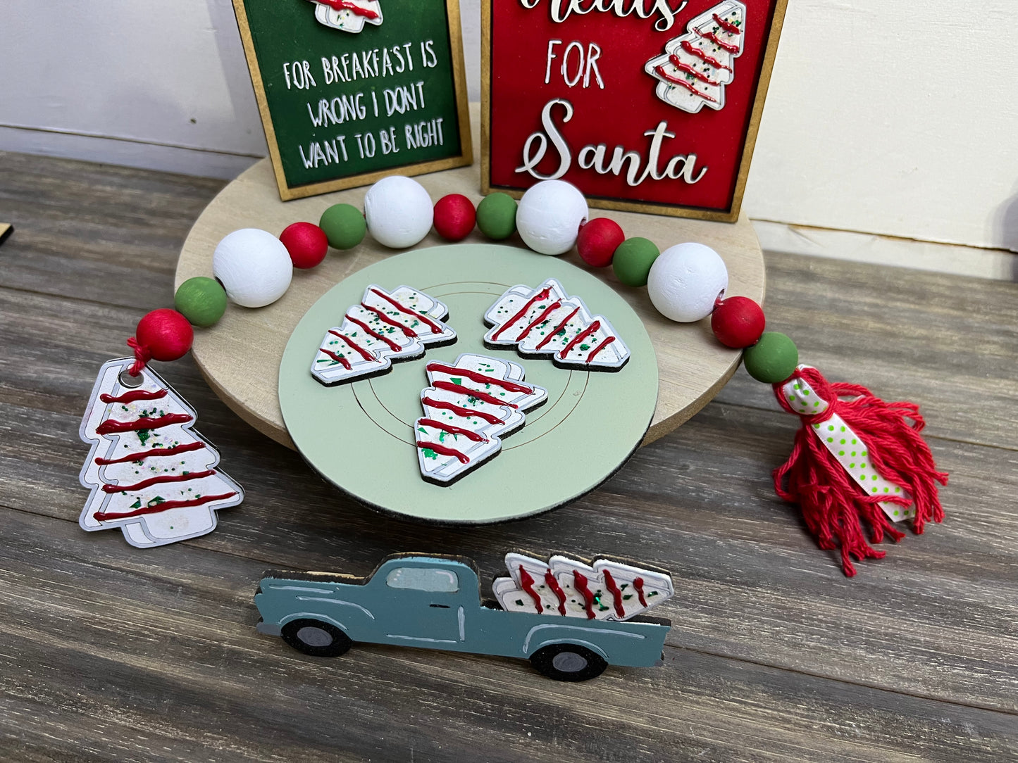 Christmas Tree Cake Tiered Tray