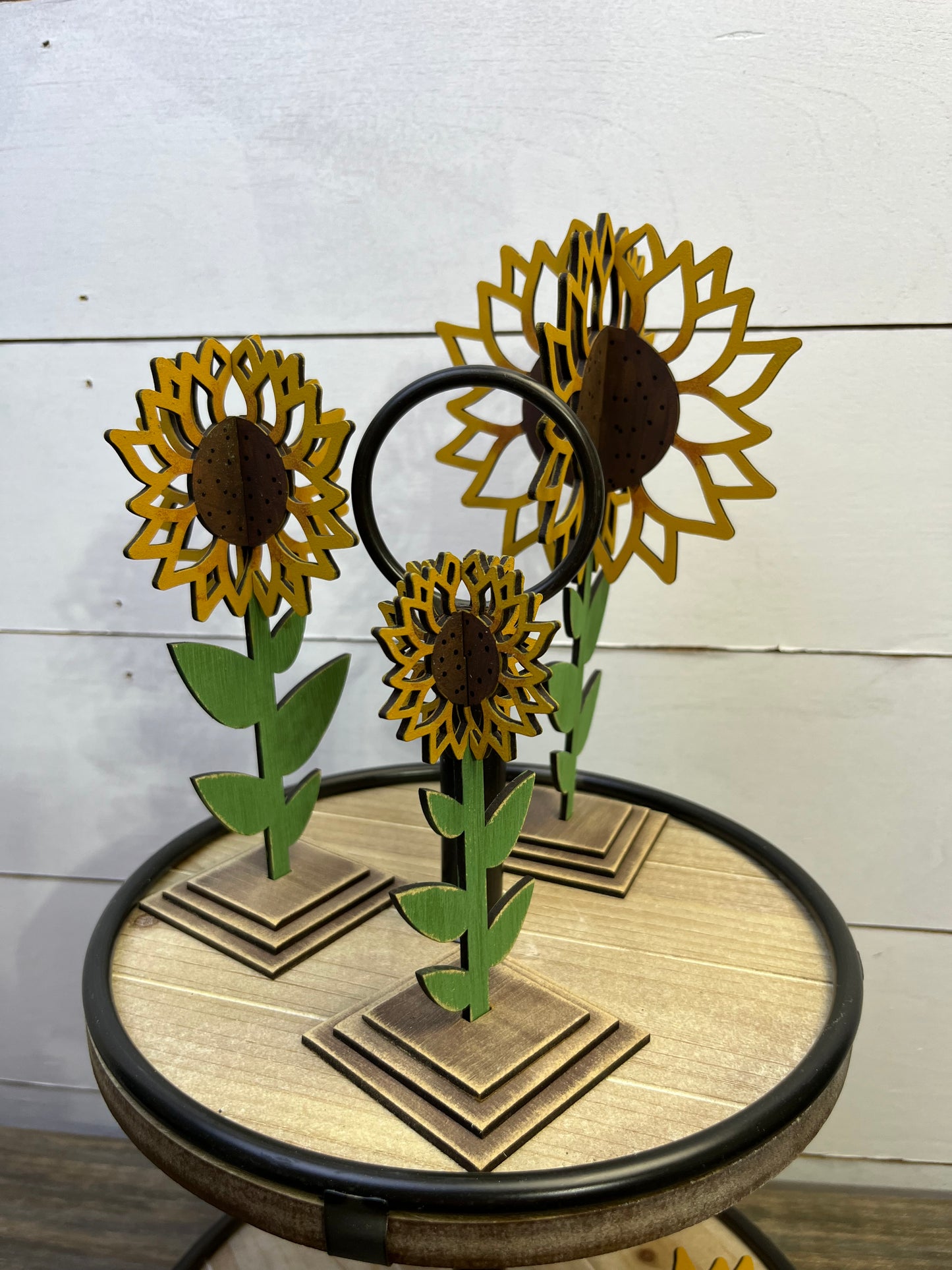 3-D Sunflowers