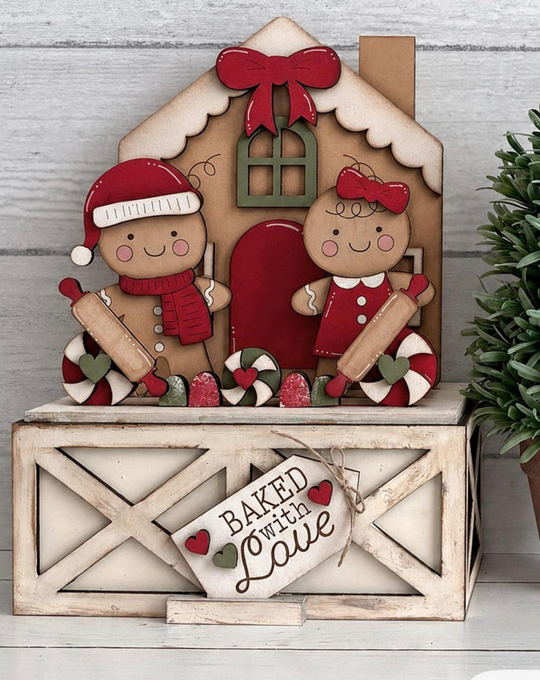 FARMHOUSE CRATE W/ INTERCHANGEABLE INSERTS