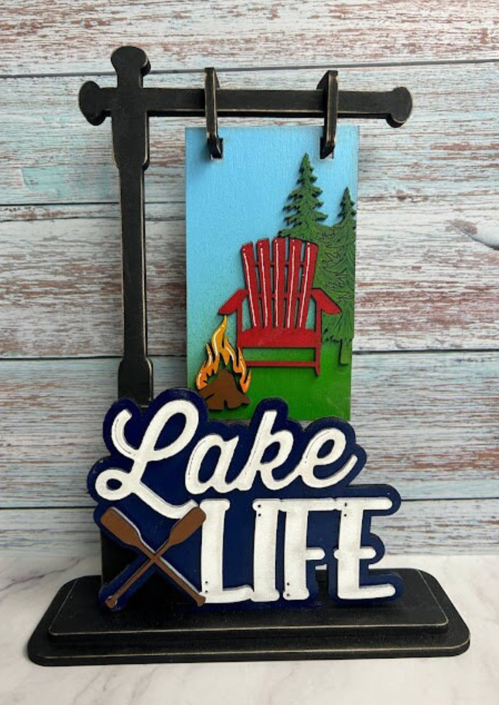 Mini Garden Flag Stand and Flags