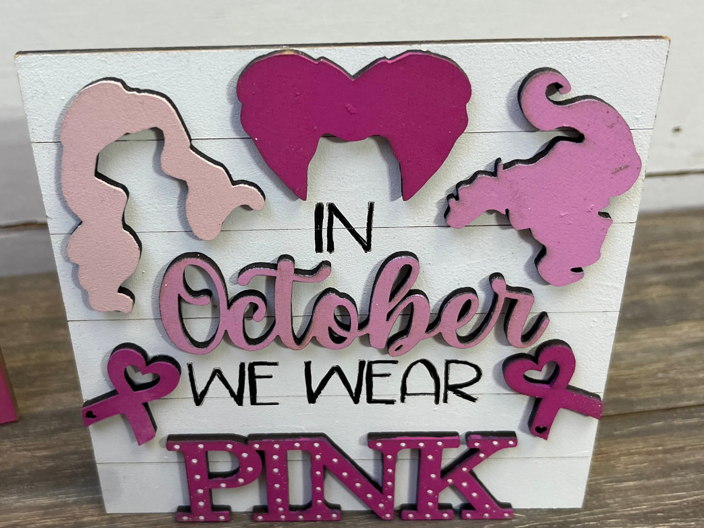 Breast Cancer October Tiered Tray