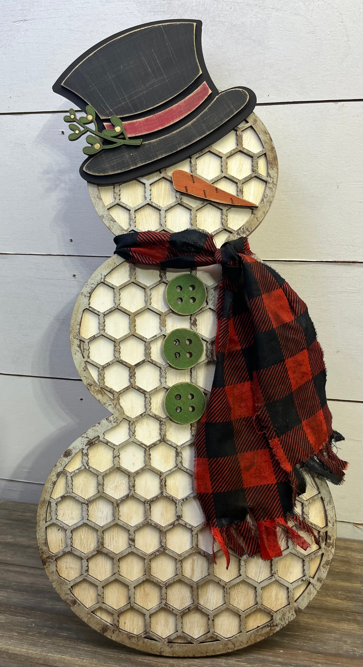 Chicken Wire Snowman