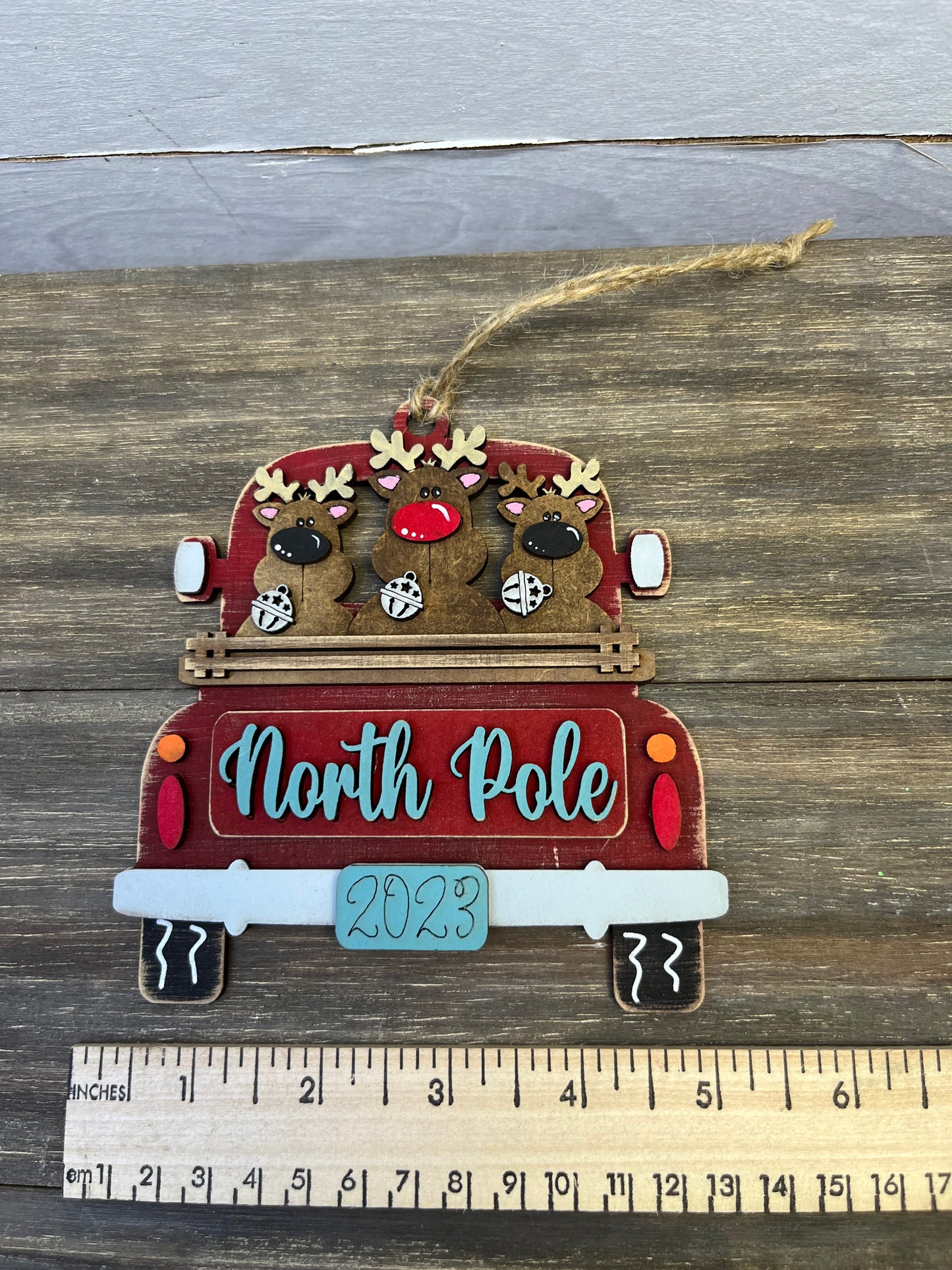 Truck Ornament w/ inserts
