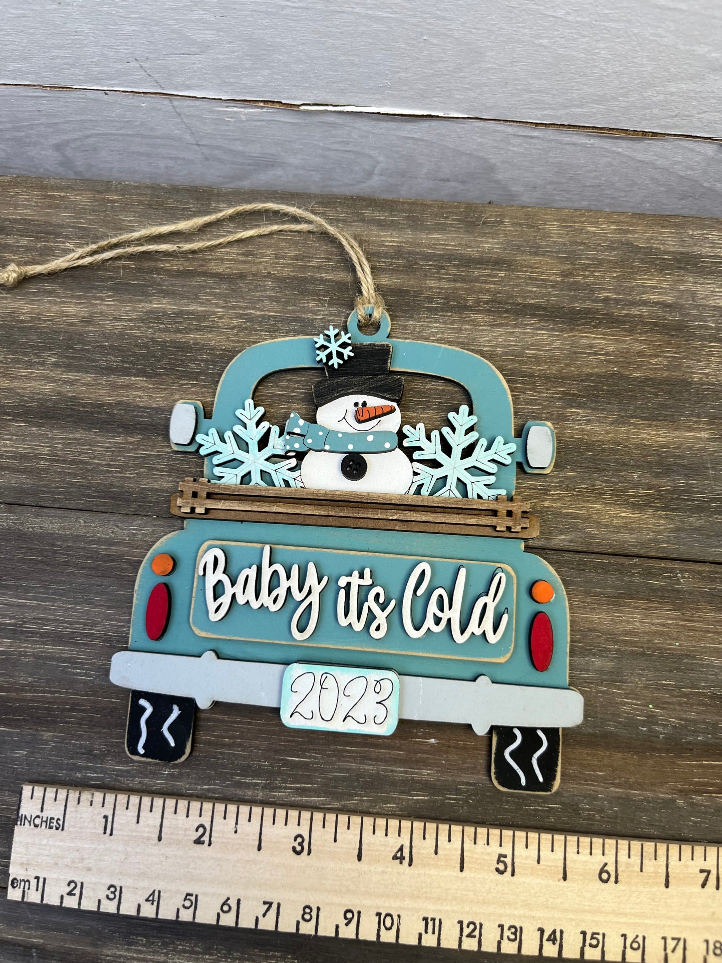 Truck Ornament w/ inserts
