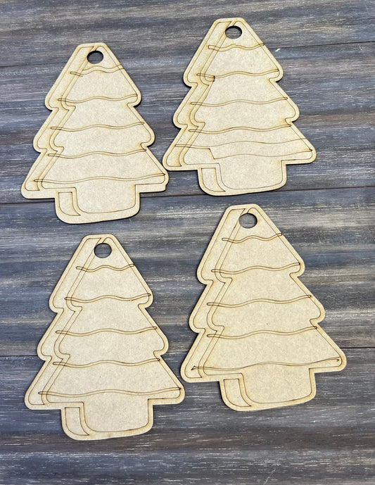 Christmas Tree Cake Ornaments