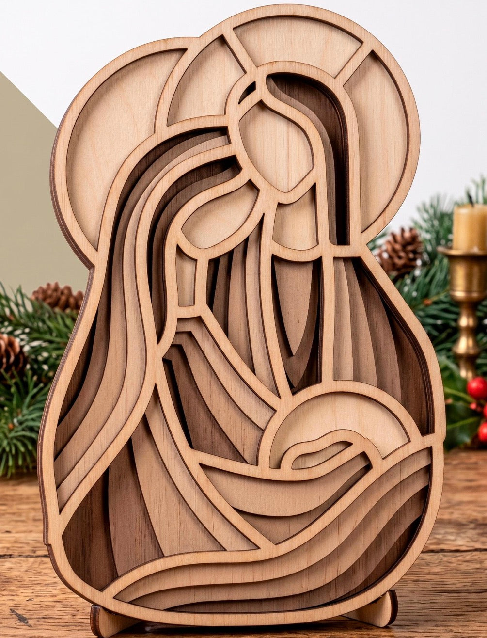 3- D CHRISTMAS SHELF SITTERS