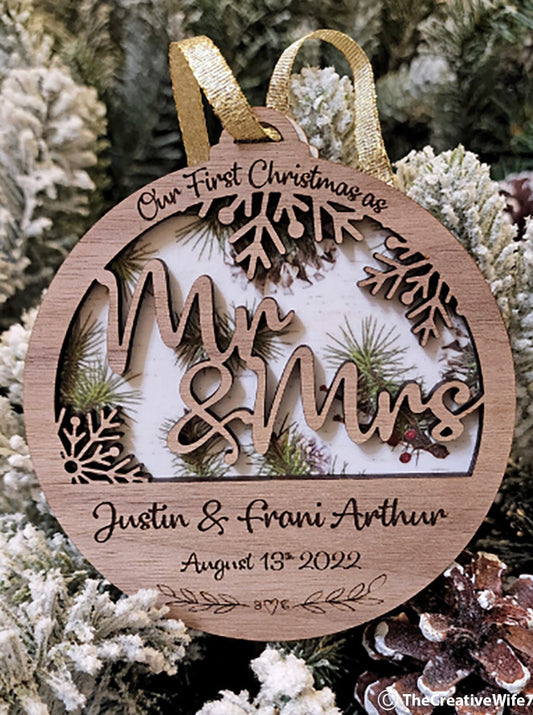 Newlywed Personalized Ornament