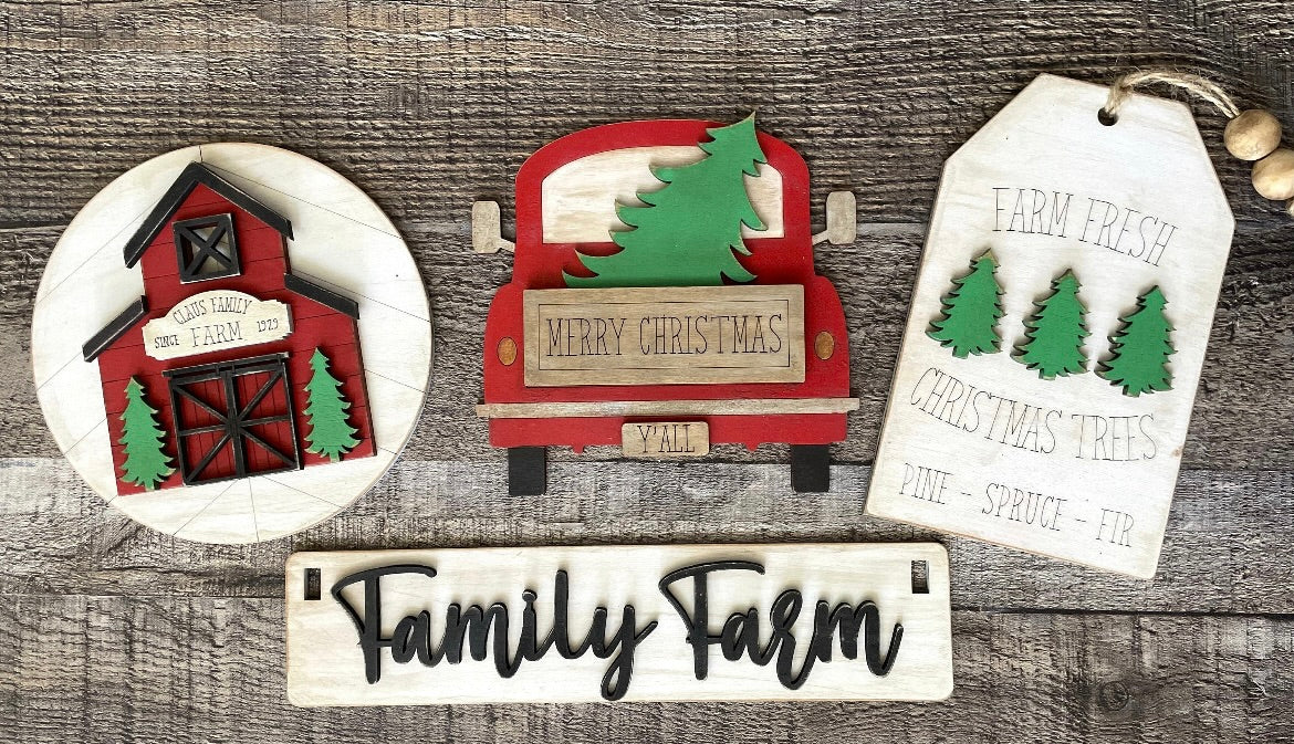 Farmhouse Wagon Shelf Sitter Inserts