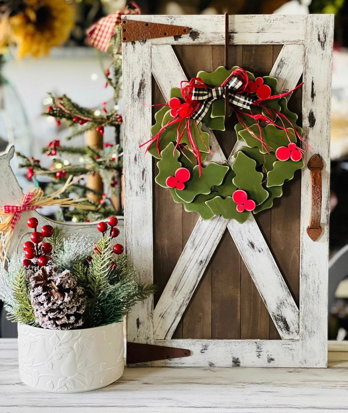 Interchangeable Barn Door Wreath DIY Kit