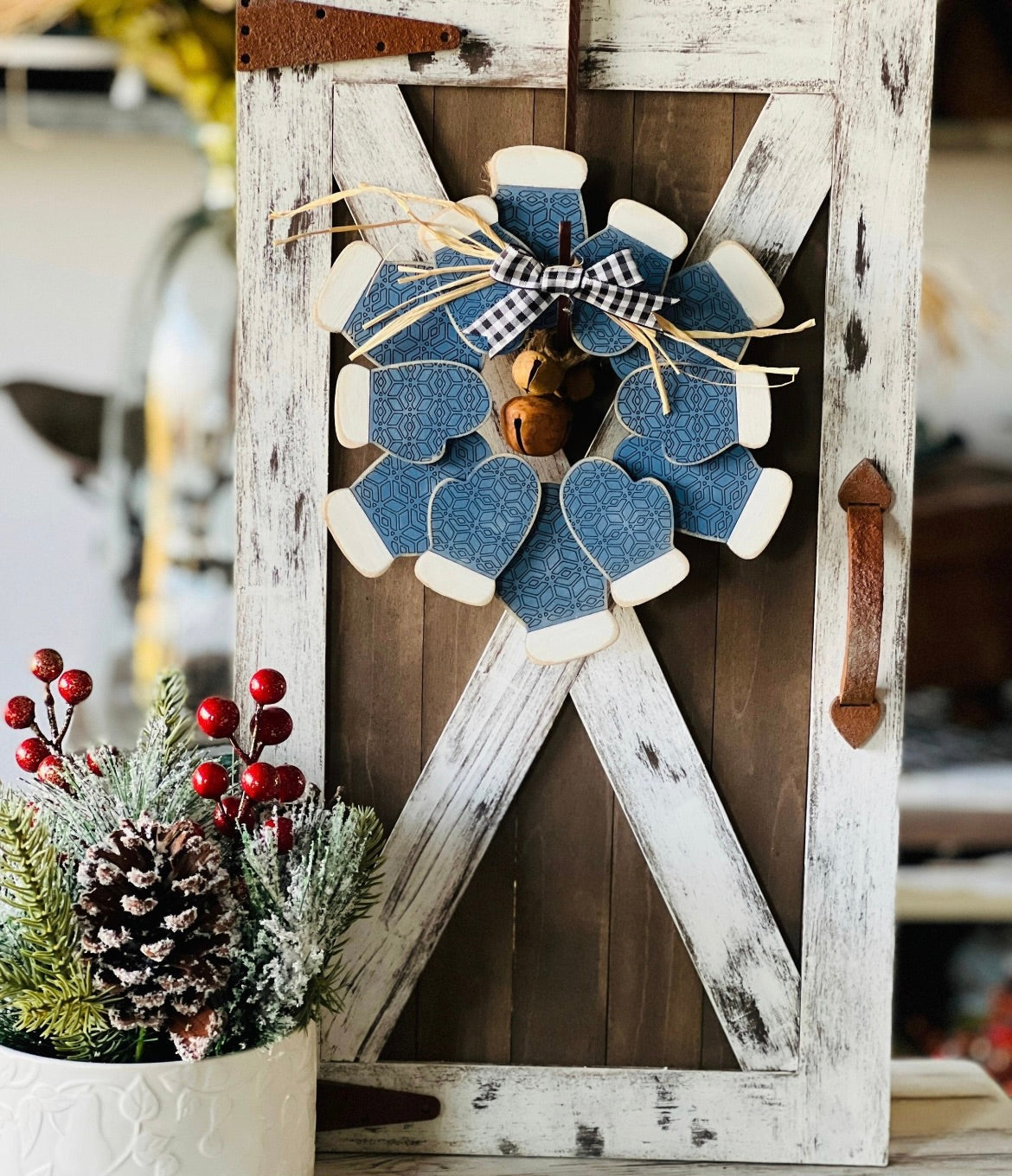 Interchangeable Barn Door Wreath DIY Kit