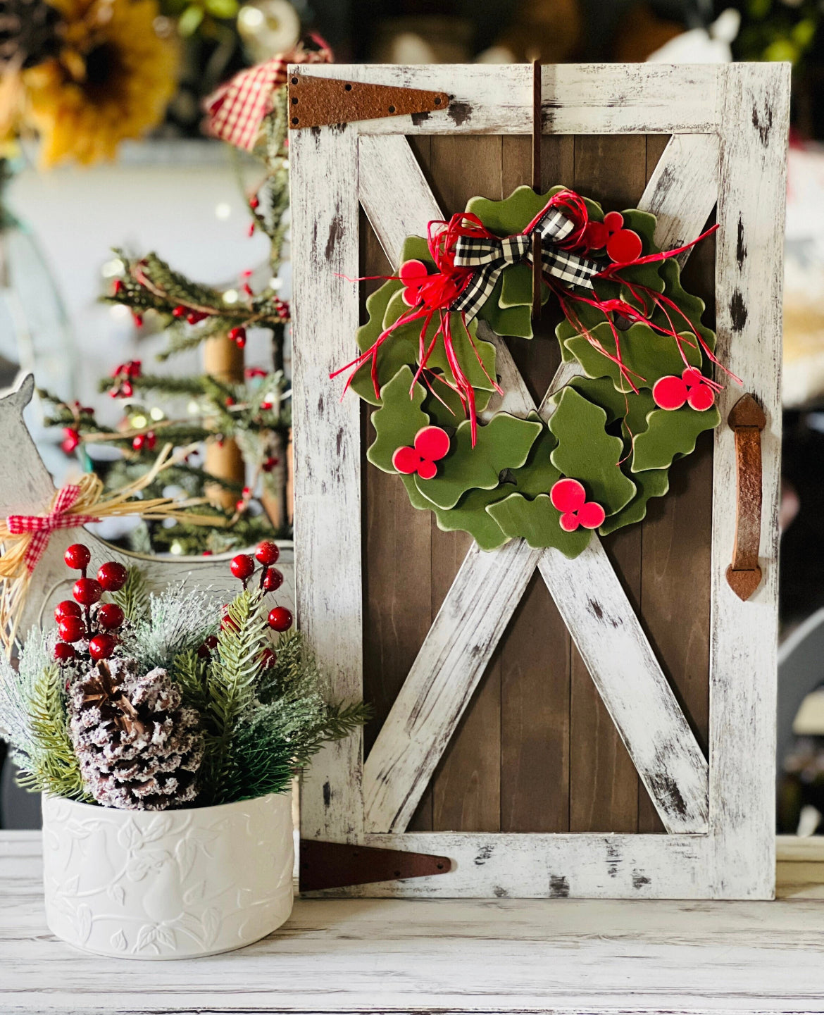 Interchangeable Barn Door Wreath DIY Kit